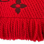 Louis Vuitton Scarf Logo Mania Wool/silk Ruby — view 6