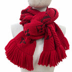 Louis Vuitton Scarf Logo Mania Wool/silk Ruby — view 4