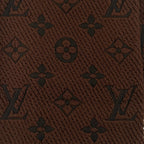 Louis Vuitton Scarf Logo Mania Wool Silk Blend Brown — view 4