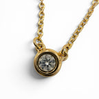 Tiffany & Co Elsa Peretti Diamond by the Yard Single Pendant 750 Necklace