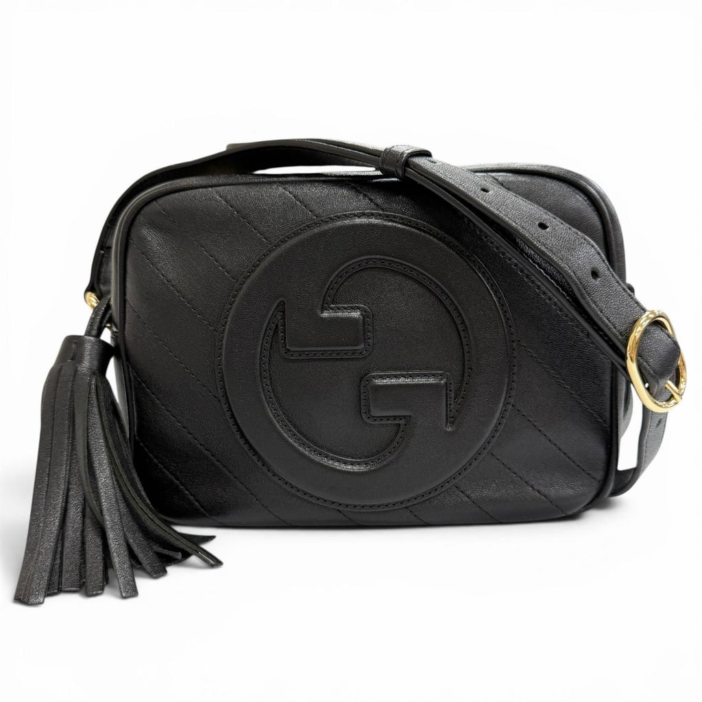 Gucci Blanc Di Smo-l Fringe Tassel Leather Shoulder Bag Black – Highly Recommend