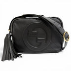 Gucci Blanc Di Smo-l Fringe Tassel Leather Shoulder Bag Black – Highly Recommend