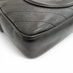 Gucci Blanc Di Smo-l Fringe Tassel Leather Shoulder Bag Black – Highly Recommend — view 6