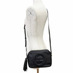 Gucci Blanc Di Smo-l Fringe Tassel Leather Shoulder Bag Black – Highly Recommend — view 8