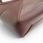 Loewe Puzzle Fold Tote Mini Shiny Calfskin 2-Way Handle Shoulder Bag Burgundy — view 7