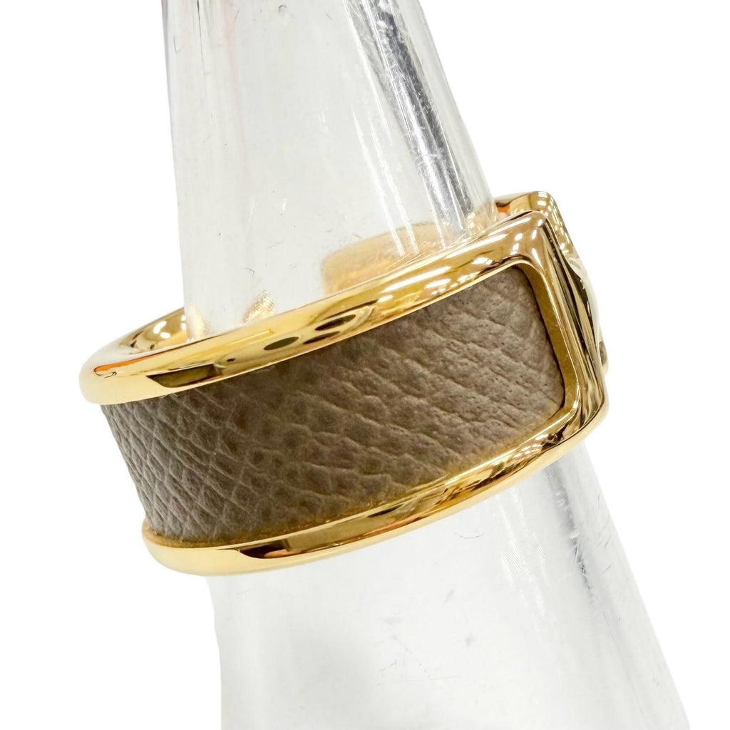 Hermes Ring Olympe PM Vo Madame Etoupe Gold Box Large Highly Recommended — view 5