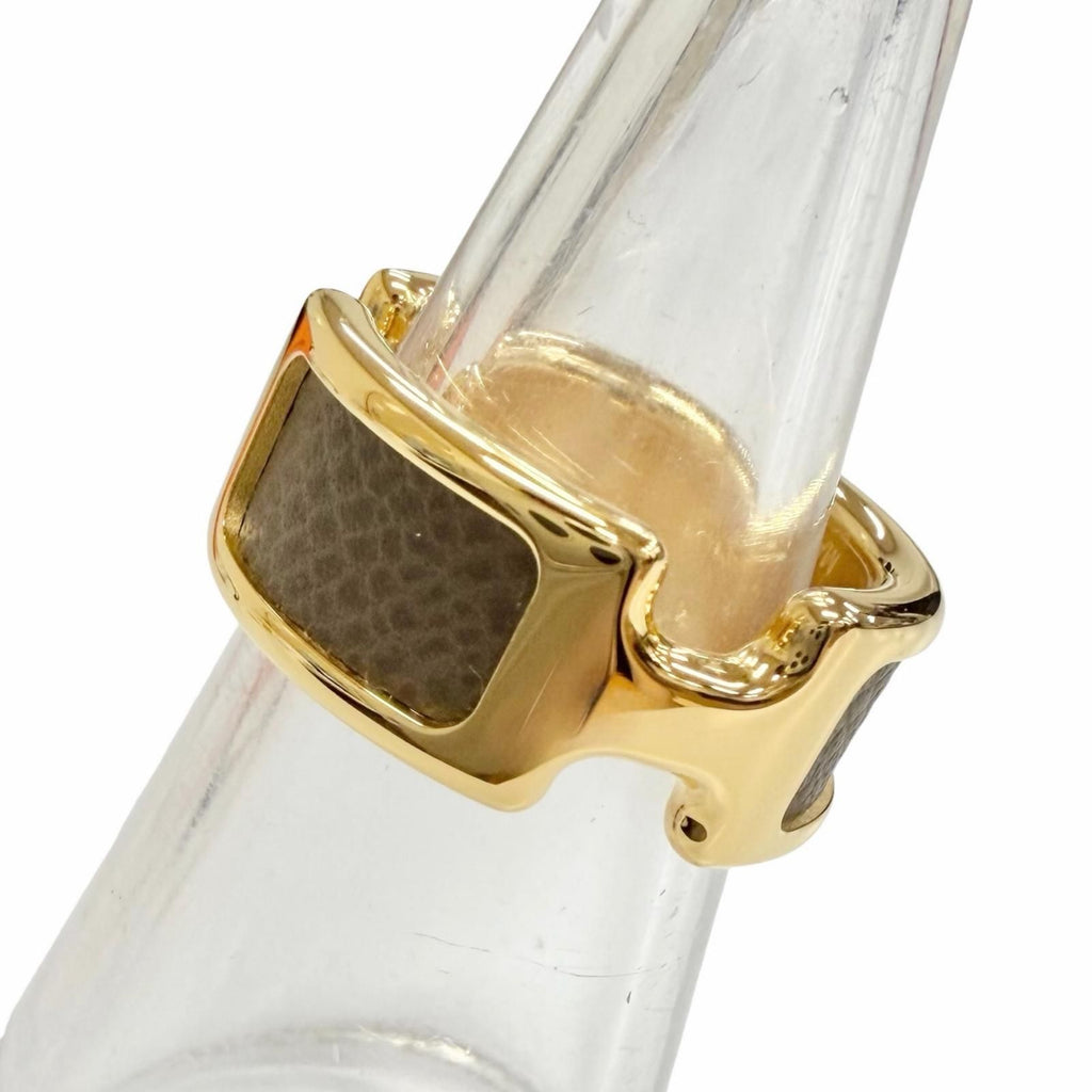 Hermes Ring Olympe PM Vo Madame Etoupe Gold Box Large Highly Recommended — view 4