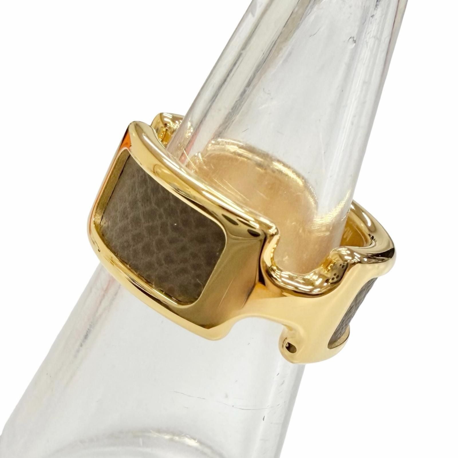 Hermes Ring Olympe PM Vo Madame Etoupe Gold Box Large Highly Recommended — view 4