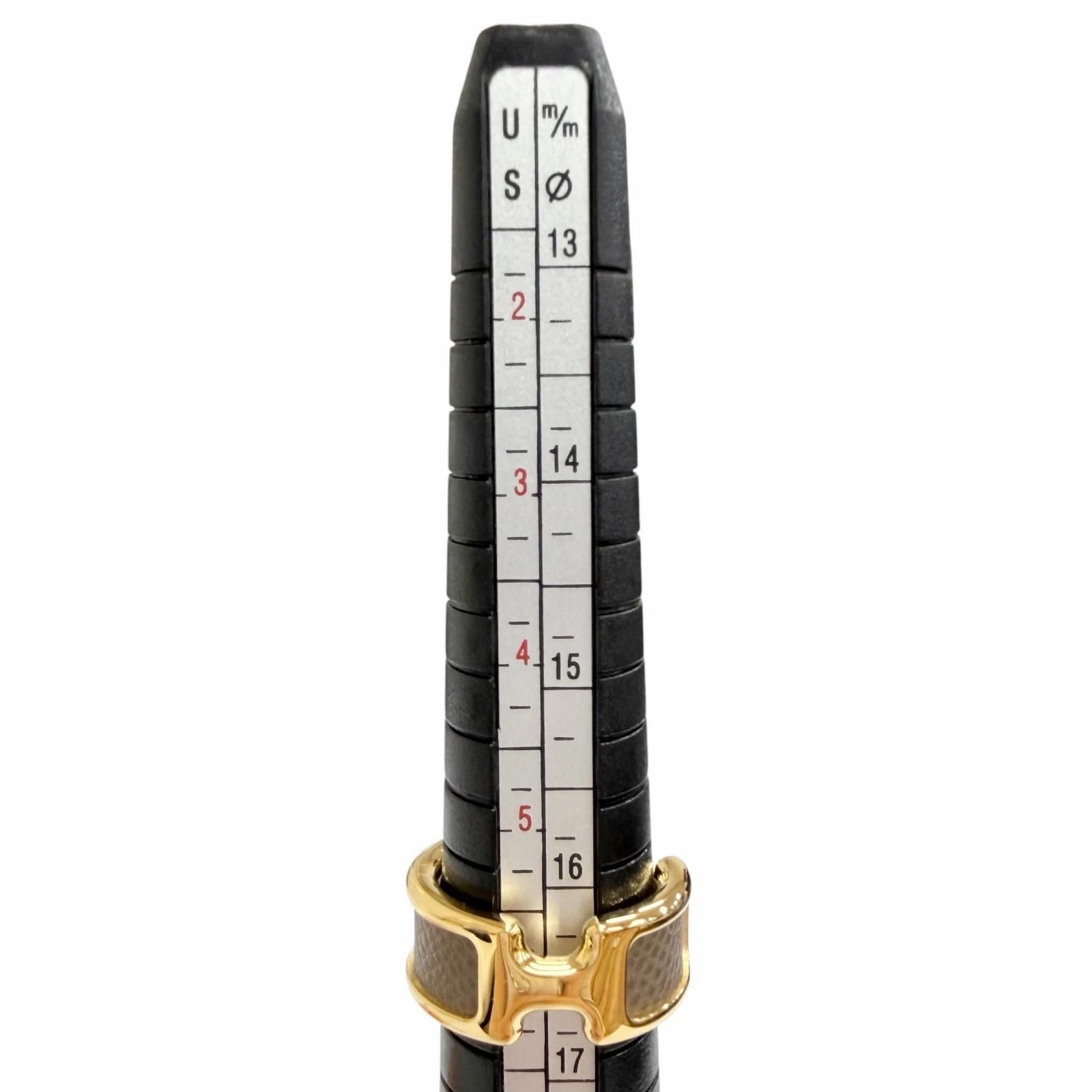 Hermes Ring Olympe PM Vo Madame Etoupe Gold Box Large Highly Recommended — view 9