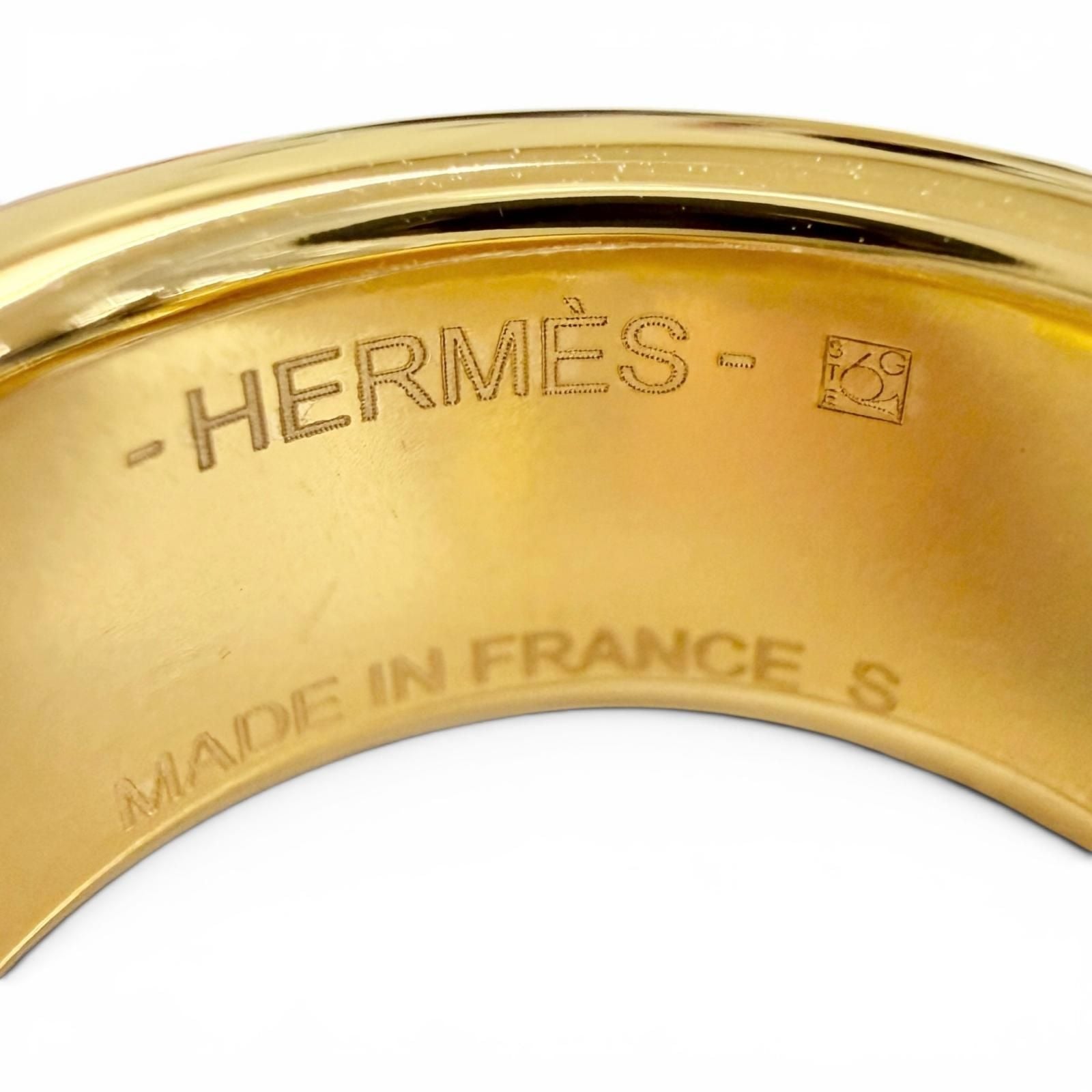Hermes Ring Olympe PM Vo Madame Etoupe Gold Box Large Highly Recommended — view 8