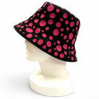 Louis Vuitton Yayoi Kusama Cotton Reversible Infinity Dot Hat Black Pink — view 3