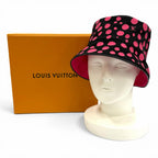 Louis Vuitton Yayoi Kusama Cotton Reversible Infinity Dot Hat Black Pink — view 2
