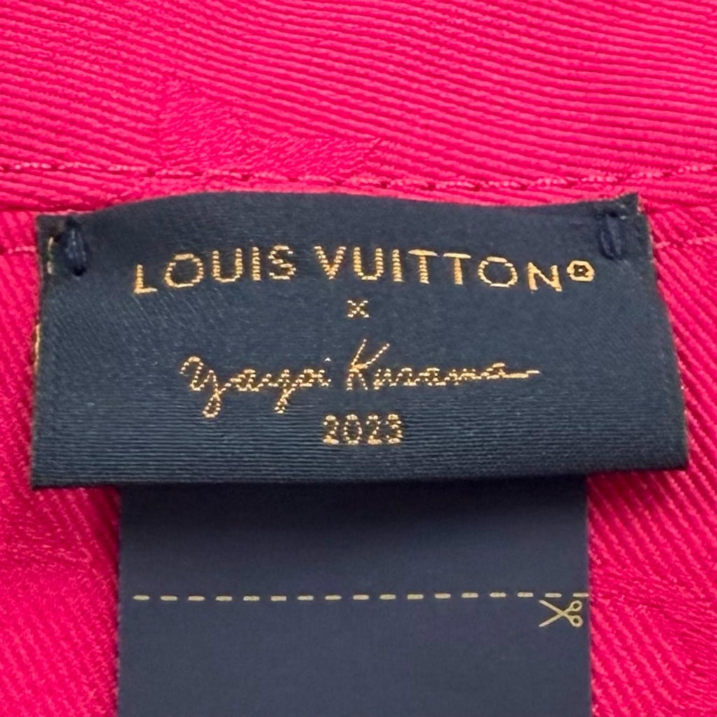 Louis Vuitton Yayoi Kusama Cotton Reversible Infinity Dot Hat Black Pink — view 9