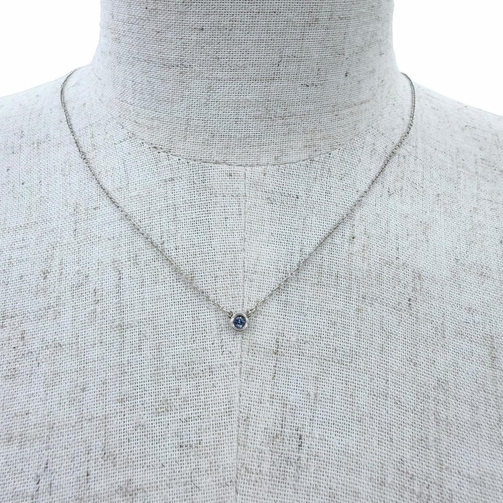 Tiffany & Co Elsa Peretti Color by the Yard Tanzanite Pendant Silver — view 3