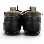 Louis Vuitton LV Sneakers Monogram Canvas Low Cut Black Brown — view 5