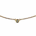 Tiffany & Co by the Yard Elsa Peretti 750 Diamond Diameter 3.4 Necklace Yellow