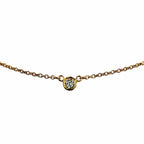 Tiffany & Co by the Yard Elsa Peretti 750 Diamond Diameter 3.4 Necklace Yellow