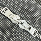 Hermes Her Line Silver Logo Series Button Canvas Hand Tote Gray — view 8