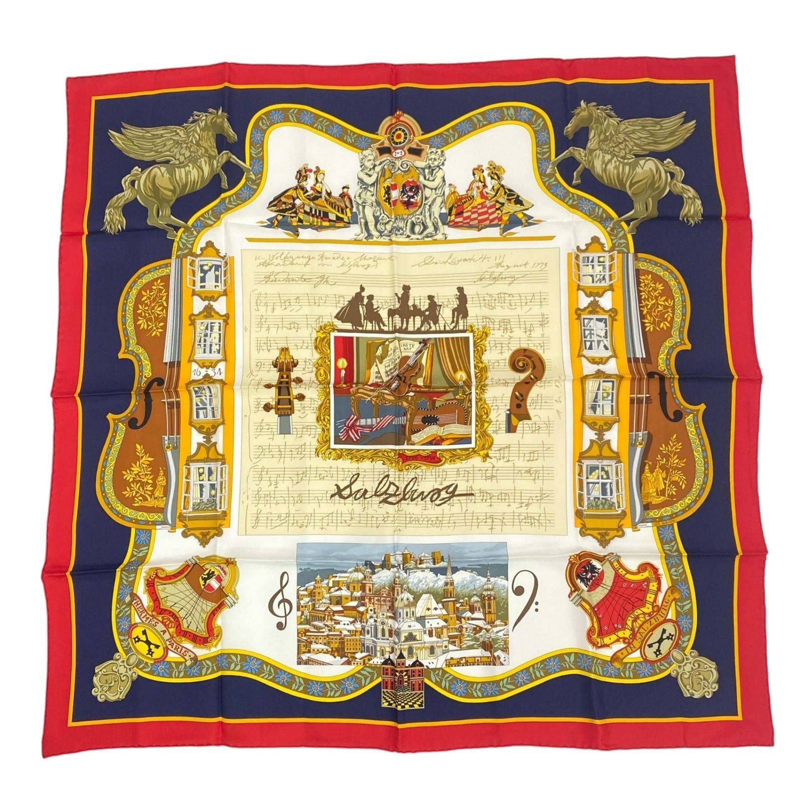 Hermes Carre 90 in Salzburg Scarf Silk