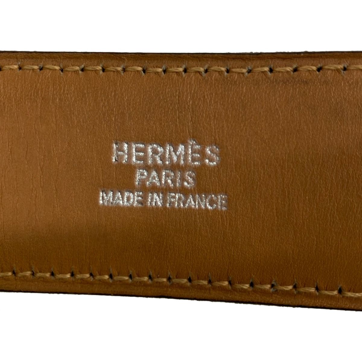 Hermes Belt 70 Black Silver Leather — view 4