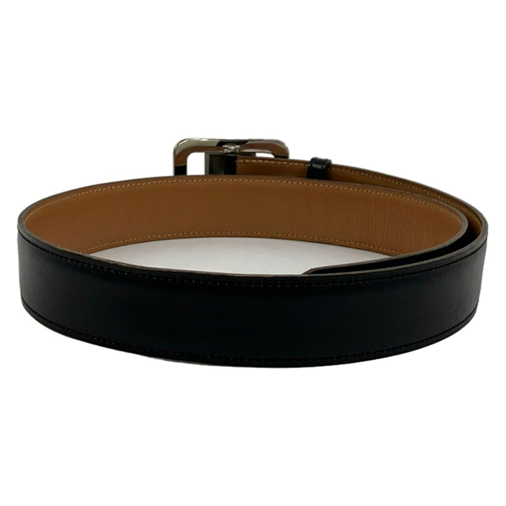 Hermes Belt 70 Black Silver Leather — view 2