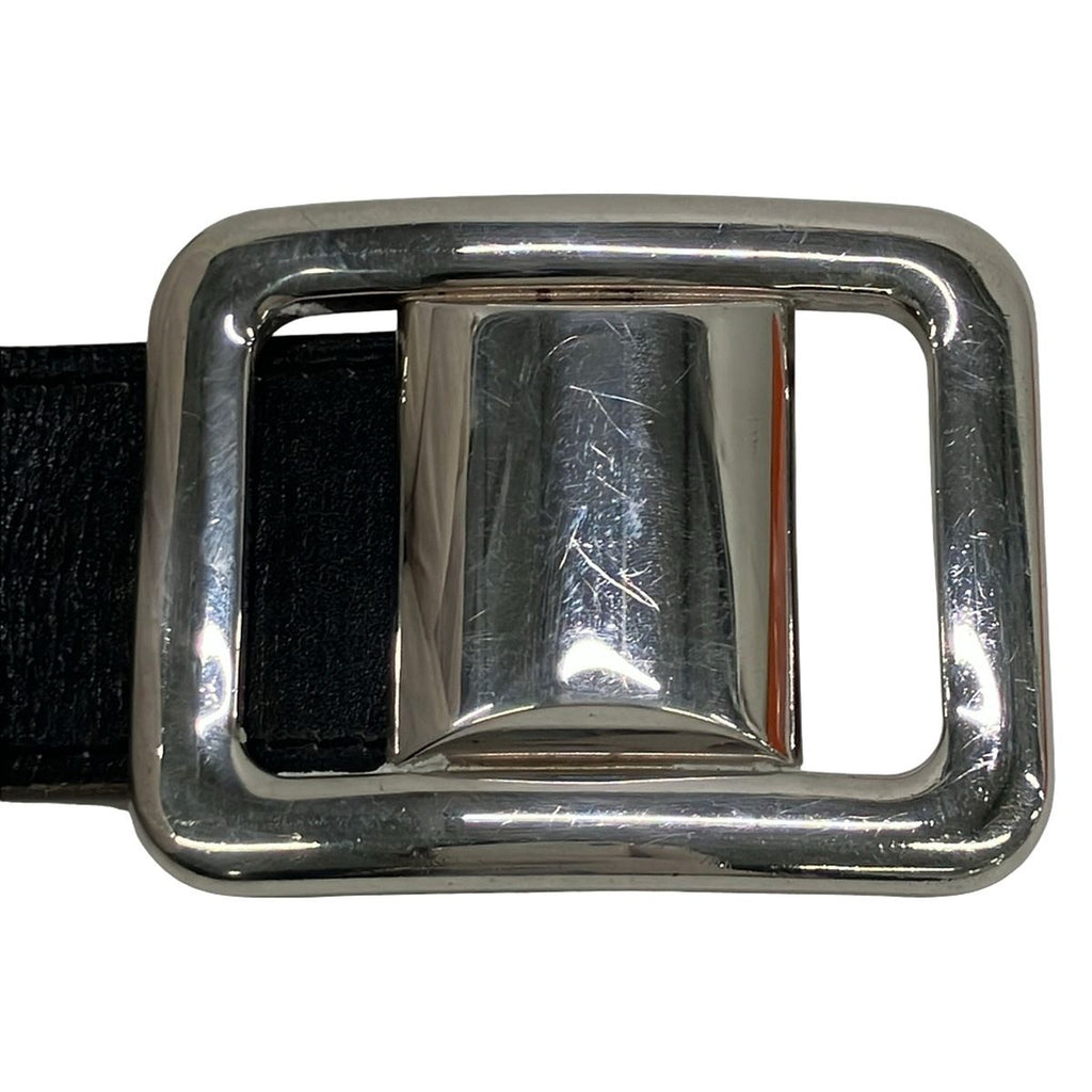 Hermes Belt 70 Black Silver Leather — view 3