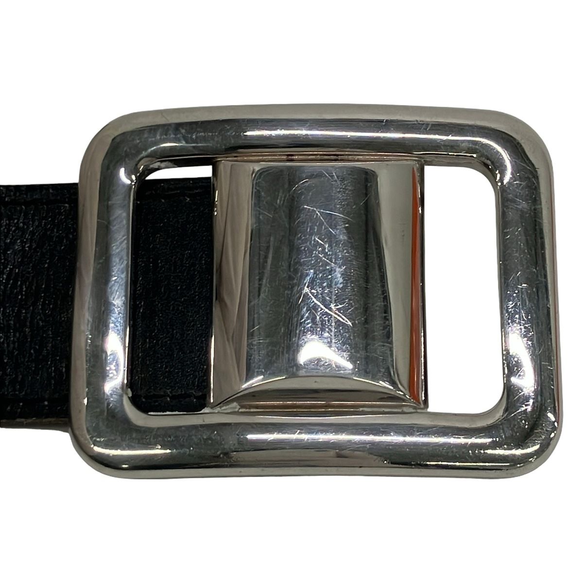 Hermes Belt 70 Black Silver Leather — view 3
