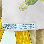Hermes Carre 90 Brandebourgs Scarf Silk Pink — view 8