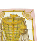 Hermes Carre 90 Brandebourgs Scarf Silk Pink — view 3