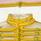 Hermes Carre 90 Brandebourgs Scarf Silk Pink — view 7