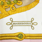 Hermes Carre 90 Brandebourgs Scarf Silk Pink — view 6