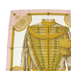 Hermes Carre 90 Brandebourgs Scarf Silk Pink — view 2