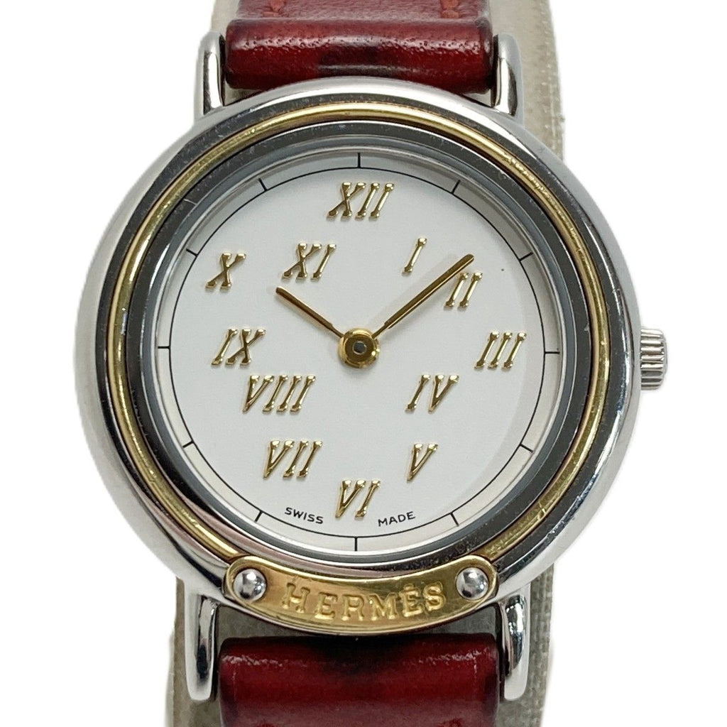 Hermes Meteor-l White Quartz Watch