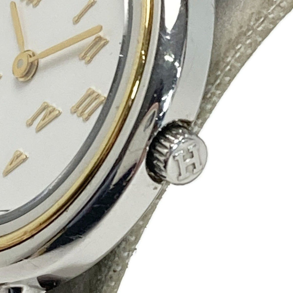 Hermes Meteor-l White Quartz Watch — view 3