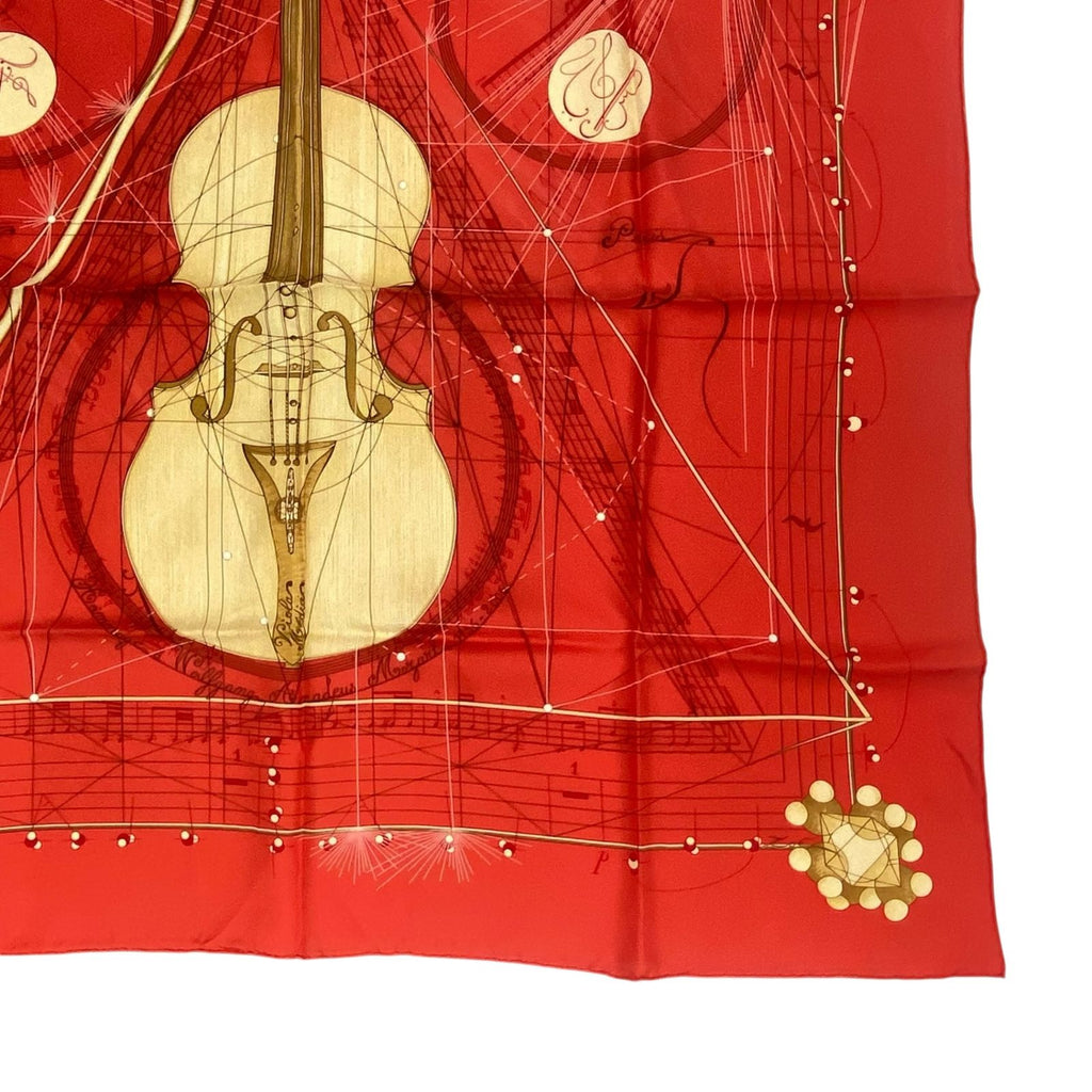 Hermes Scarf Silk Carre 90 Music Played by Spheres la Musique Des — view 5