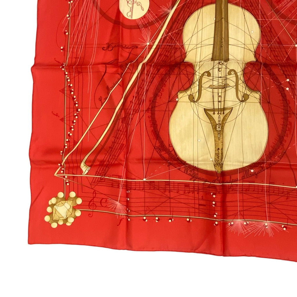 Hermes Scarf Silk Carre 90 Music Played by Spheres la Musique Des — view 4