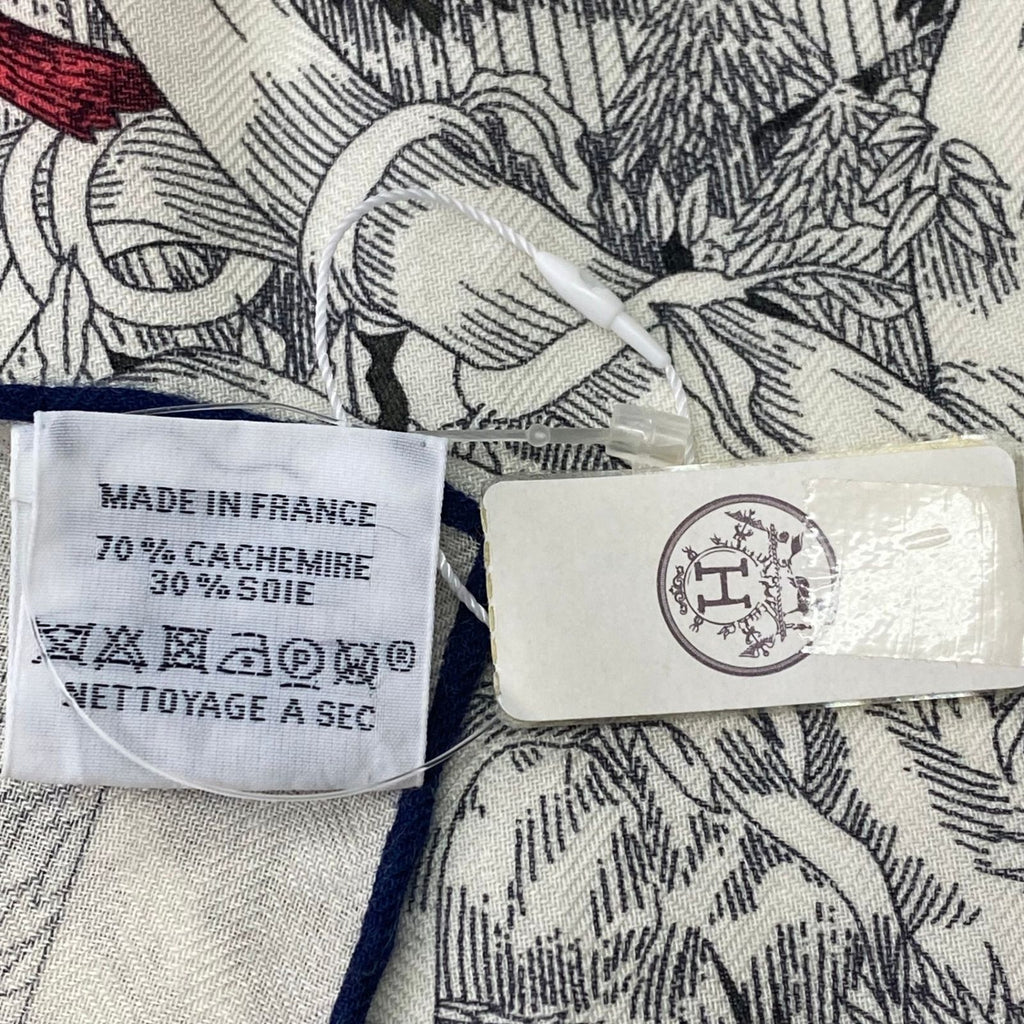 Hermes Scarf Shawl Cashmere Silk Carre 140 Large Retour a la Nature Multicolor — view 9