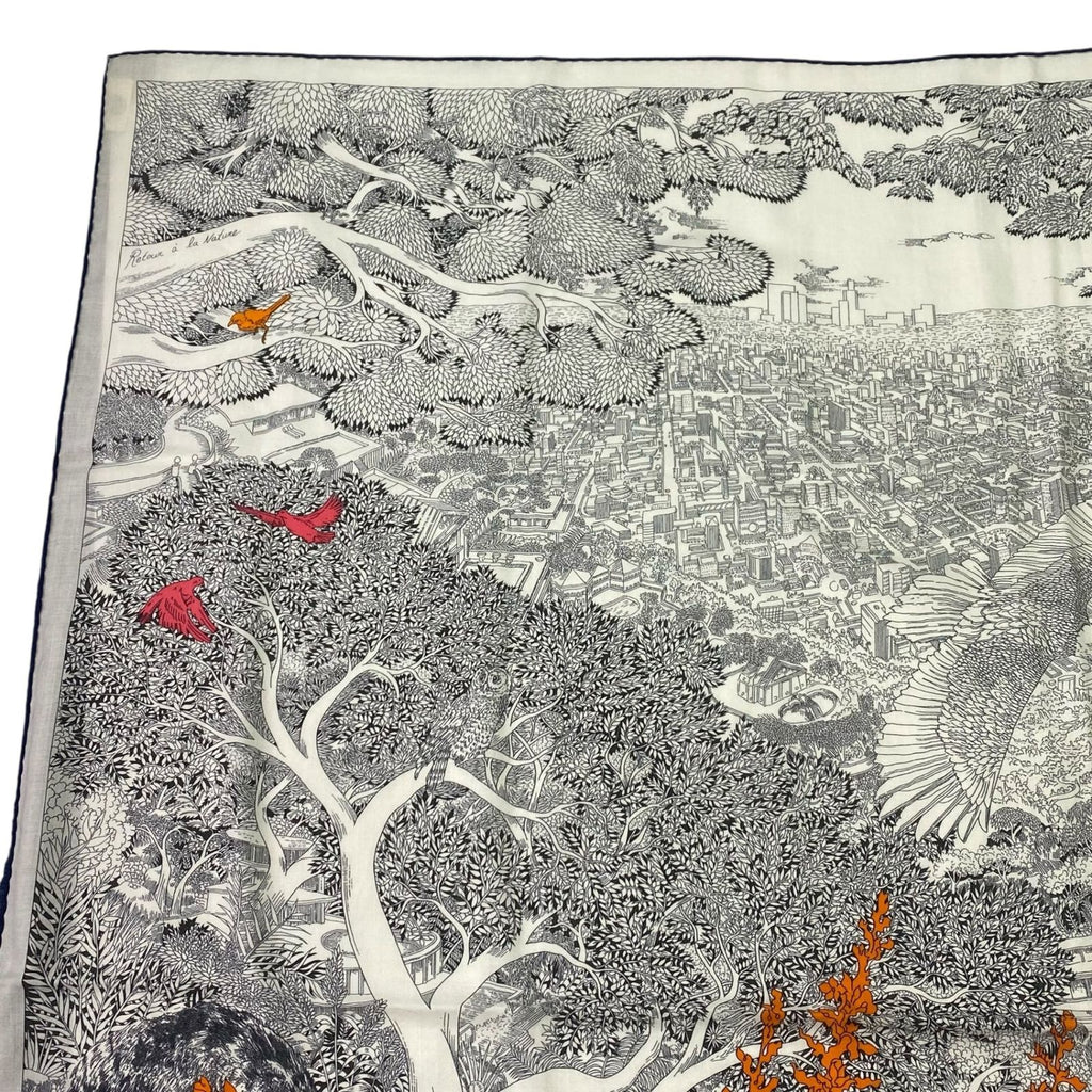 Hermes Scarf Shawl Cashmere Silk Carre 140 Large Retour a la Nature Multicolor — view 3