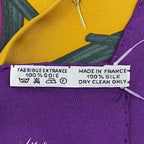 Hermes Carre 90 Scarf Silk Chiens AU Rapport Hound Purple — view 6