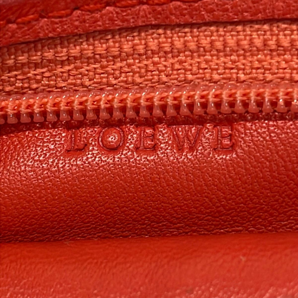 Loewe Coin Case Red Embossed Leather — view 4