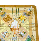 Hermes Carre 90 Scarf Silk Carnaval de Venise Carnival of Venice Yellow — view 3