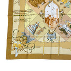 Hermes Carre 90 Scarf Silk Carnaval de Venise Carnival of Venice Yellow — view 4