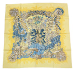 Hermes Scarf Silk Carre 90 Nonehuman Island Plant L'lle Deserte Yellow — view 2