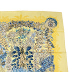 Hermes Scarf Silk Carre 90 Nonehuman Island Plant L'lle Deserte Yellow — view 4