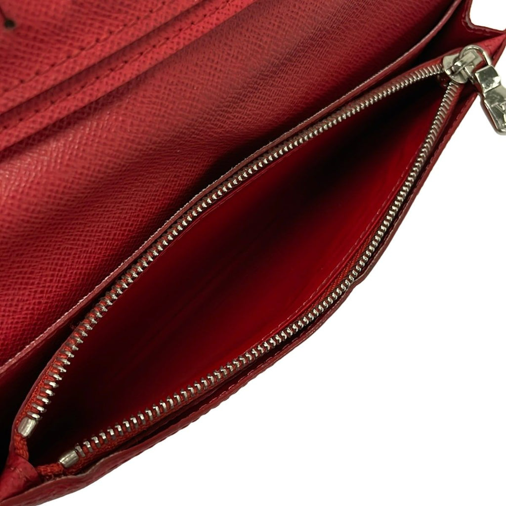 Louis Vuitton Wallet Taiga Portefeuille Brazza Blue Marine Leather Cowhide — view 4