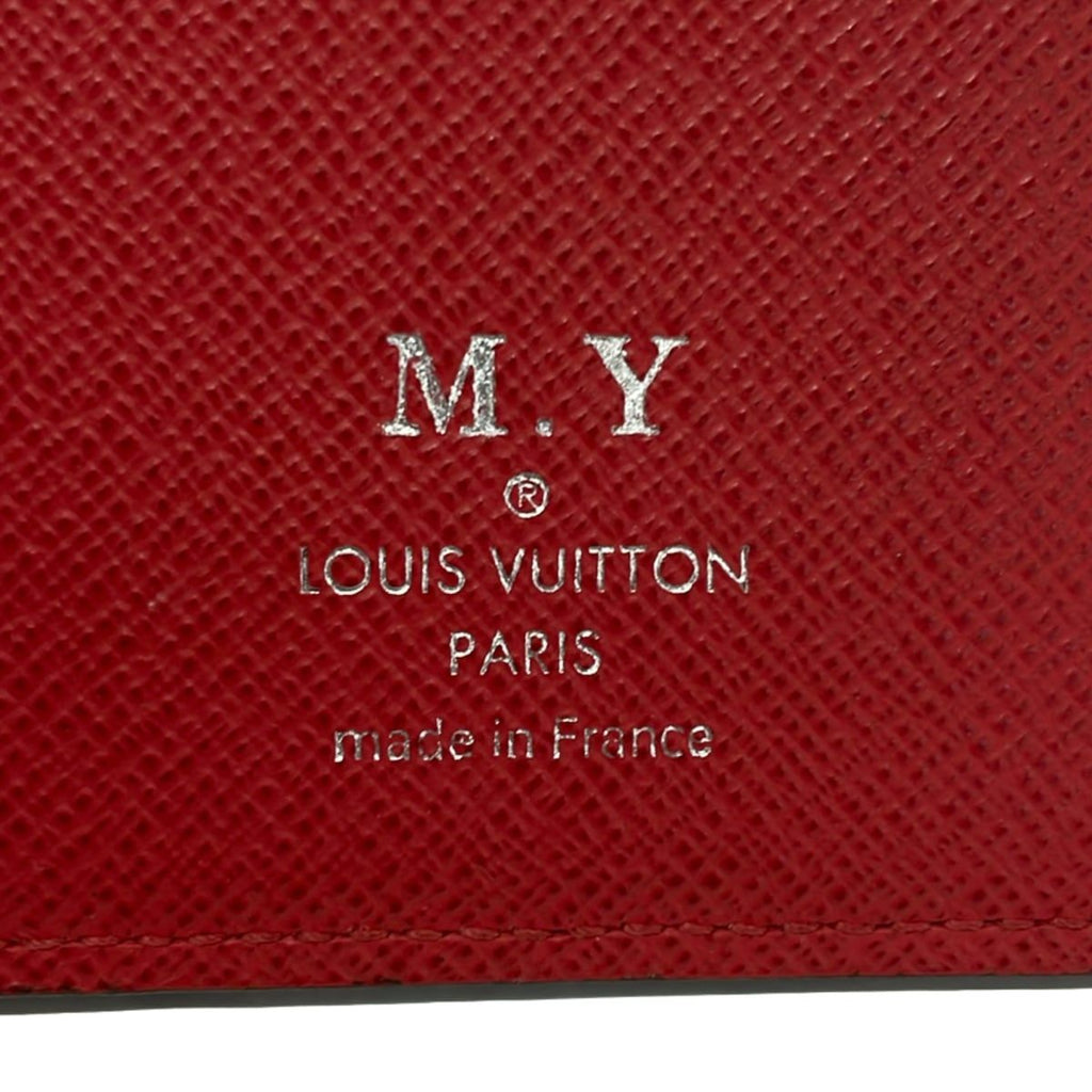 Louis Vuitton Wallet Taiga Portefeuille Brazza Blue Marine Leather Cowhide — view 5