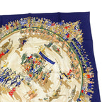 Hermes Carre 90 Cirque Molier Scarf Silk Navy — view 3