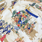 Hermes Carre 90 Cirque Molier Scarf Silk Navy — view 6