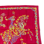 Hermes Carre 90 Scarf Silk Hd'origny Flowers Blooming Horse — view 3