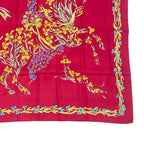 Hermes Carre 90 Scarf Silk Hd'origny Flowers Blooming Horse — view 5